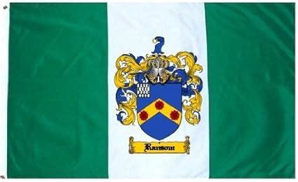 Amazon.com : Ransom Family Crest / Coat of Arms Flag. Large 3 ft. x 5 ft. polyester flags ...