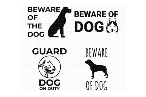 Beware of Dog SVG Graphic by CrafterOks · Creative Fabrica