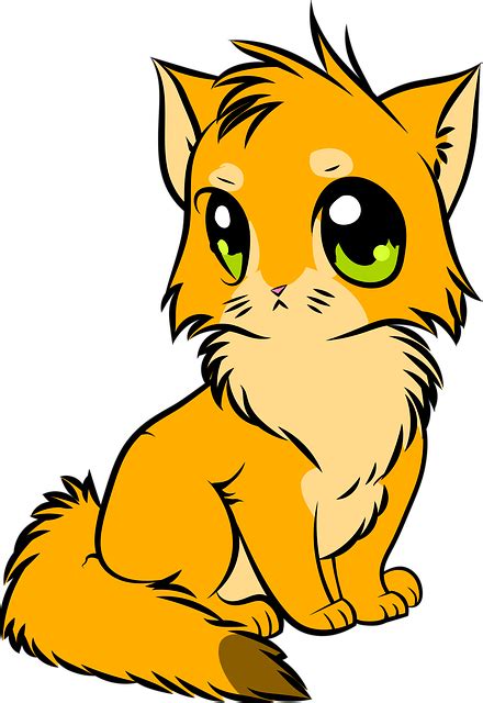 Download Cat, Anime, Cute. Royalty-Free Vector Graphic - Pixabay