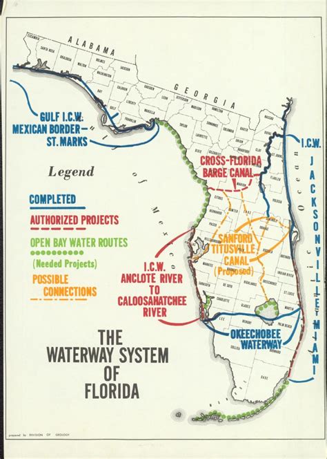 Florida Waterways Map | Florida Map 2018 - Florida Waterways Map | Printable Maps