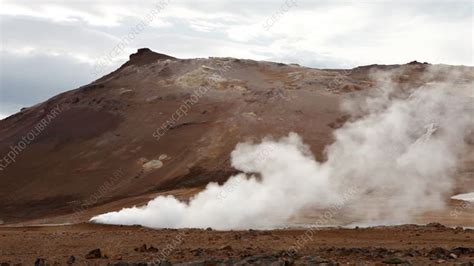 Fumarole, Namaskard, Iceland - Stock Video Clip - K010/1315 - Science Photo Library