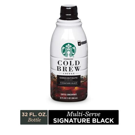 (1 Bottle) Starbucks Cold Brew Coffee, Signature Black Multi-Serve ...