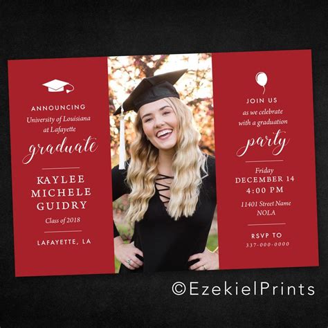 College Graduation Announcement and Party, Nursing Graduation Announcement & Party Invitation ...