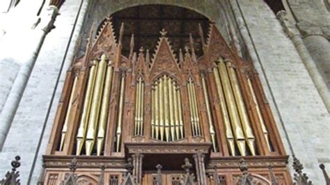 1854 Willis; 1988 Harrison organ at Cathedral, Winchester, England, UK ...