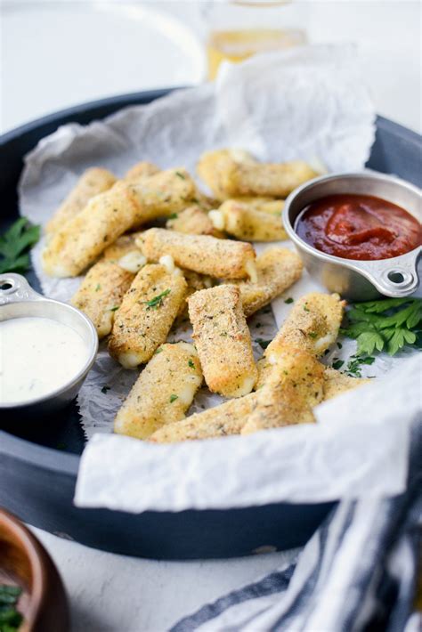 Simply Scratch Crispy Air Fryer Mozzarella Cheese Sticks - Simply Scratch