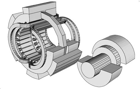 Finite element model of homopolar generator. | Download Scientific Diagram