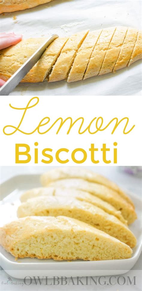 Lemon Biscotti - Easy Biscotti Recipe OwlbBaking.com