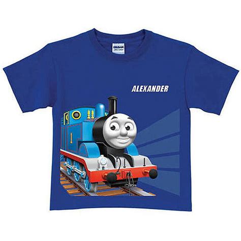 Personalized Thomas & Friends Tracks Blue Toddler Boy T-Shirt - Walmart.com