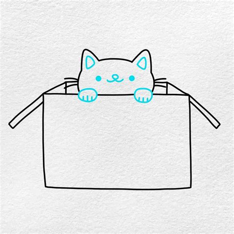 How to Draw a Cat In A Box - HelloArtsy