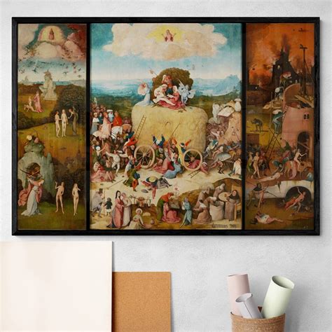 Hieronymus Bosch the Haywain Triptych Apocalypse Antique Medieval Art ...