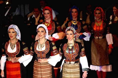 The folk dance ensemble "Kolo" from Belgrade of Serbia