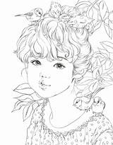 Girls Coloring Book By Momo Girl Korean  Fairy coloring sketch template