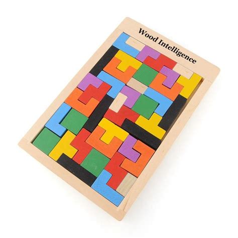 Wooden Tetris Game Puzzle - FunAbility