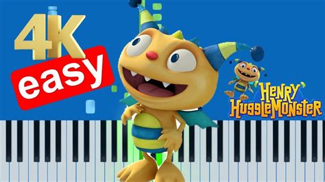 Henry Hugglemonster Theme Song Beginner Piano Tutorial 4K Chords - Chordify