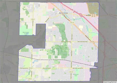 Map of Menomonee Falls village