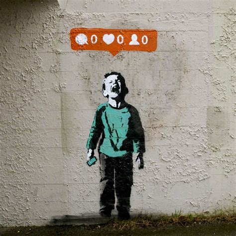 Boy-crying-for-Instagram-Likes-street-art-by-stencil-artist-iHeart | STREET ART UTOPIA