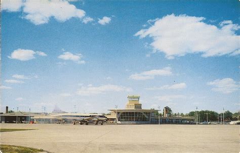 Moline Municipal Airport (MLI) postcard - circa 1954/1955 | Flickr