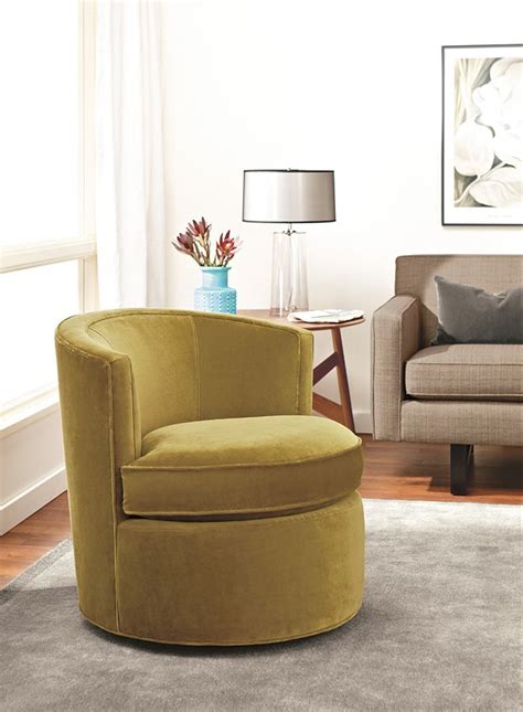 Small Space Accent Chair Roundup - Room & Board | Swivel chair living room, Small living room ...