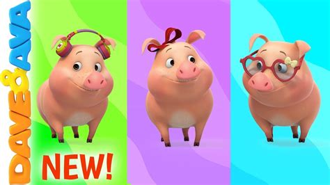 🌈 This Little Piggy - Colors for Kids | Nursery Rhymes by Dave and Ava 🌈 - YouTube