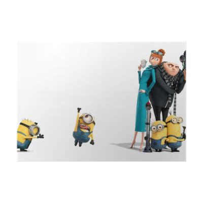 Poster Minions, Lucy & Gru - PIXERS.UK