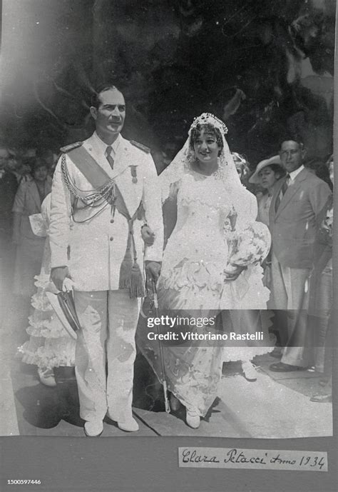 Claretta Petacci, lover of Benito Mussolini, portrayed in Rome on her... News Photo - Getty Images