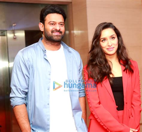 Photos: Prabhas and Shraddha Kapoor snapped at the press meet of Saaho ...