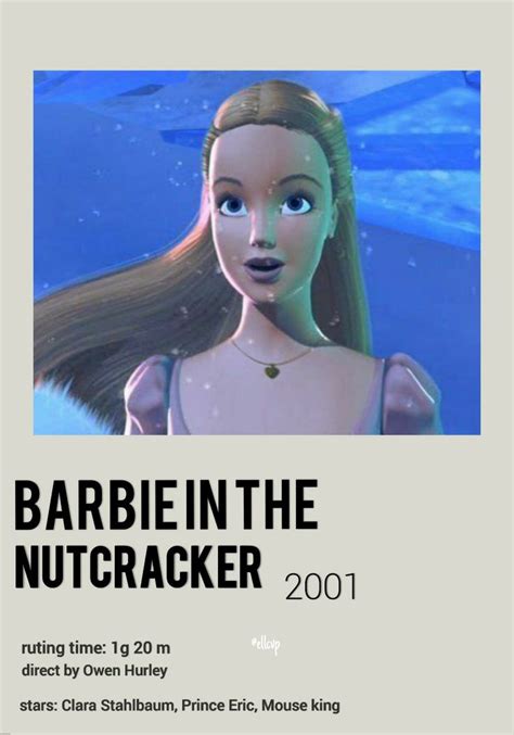 the poster for barbie's movie barbie in the nutcrackerer is shown