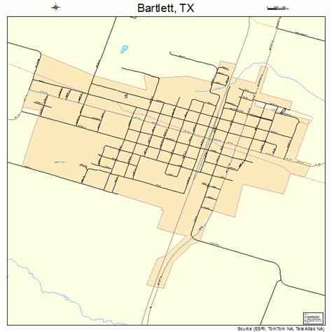 Bartlett Texas Street Map 4805732