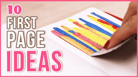 10 Ideas for the First Page in Your Sketchbook - Makoccino