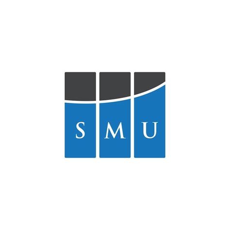 SMU letter logo design on white background. SMU creative initials ...