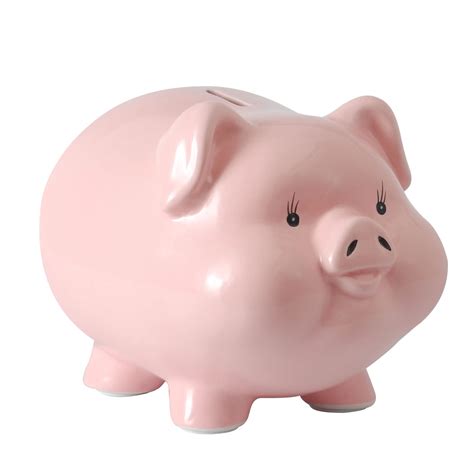 Buy Piggy Banks for Adults Boys Girls Children Kids Coin Money Pig (Pink) Online at Low Prices ...