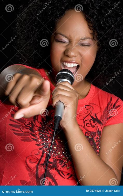 African American Singing Royalty Free Stock Photo - Image: 9574625