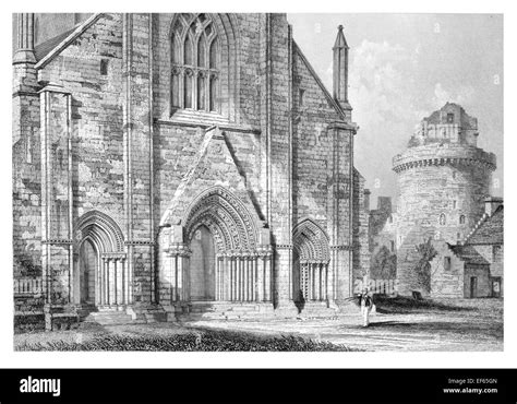 1852 St. Magnus Kirkwall Cathedral Orkney Romanesque architecture Stock Photo - Alamy