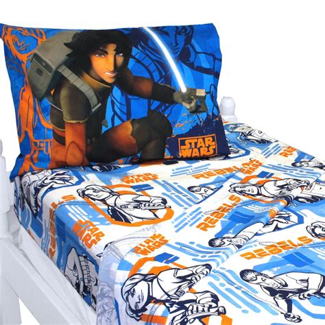 Star Wars Bed Sheet Set Rebels Fight Bedding Accessories - Walmart.com ...