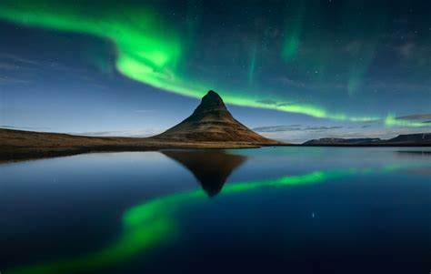 1650x1050 Resolution Kirkjufell HD Iceland Aurora Borealis 1650x1050 ...