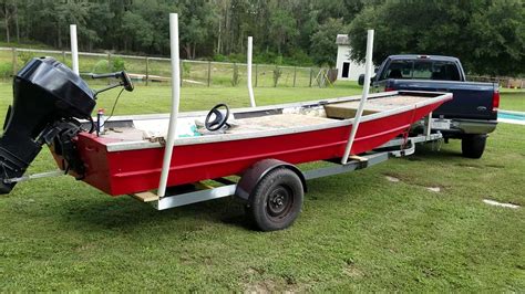 Custom flat bottom, stretched jon boat and trailer build, walkaround ...