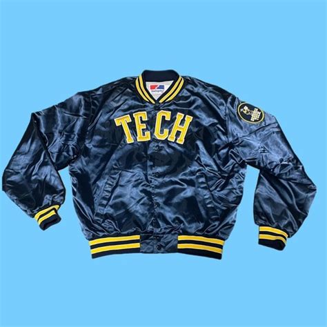 Jackets & Coats | Vintage Georgia Tech Yellow Jackets Bomber Jacket ...