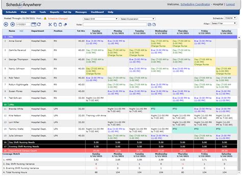Nurse Scheduling Software - ScheduleAnywhere | Scheduling software, Nursing schedule, Nurse