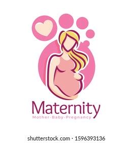 Maternity Logo Design Template Pregnancy Mother Stock Vector (Royalty Free) 1596393124