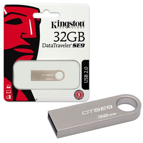 NEW 32GB Kingston Data Traveler SE9 USB 2.0 Flash Drive USB 2 Memory ...