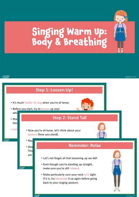 Singing Warm Up — Body & Breathing (Years 5-6) | CGP Plus