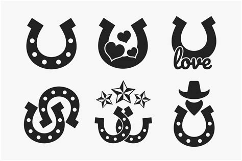 Horseshoe and Lucky Collection 9831277 Vector Art at Vecteezy