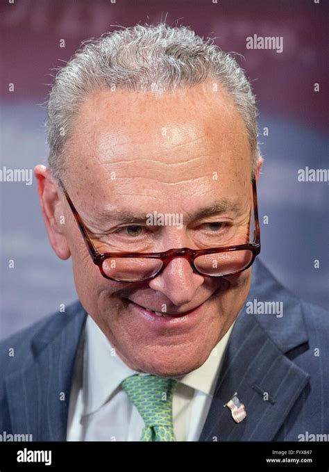 United States Senator Chuck Schumer (Democrat of New York) appears at a press conference calling ...