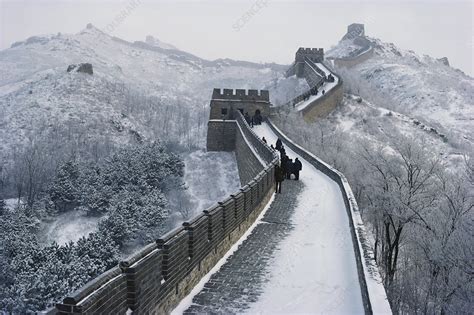 The Great Wall of China in Winter - Stock Image - C027/5381 - Science ...