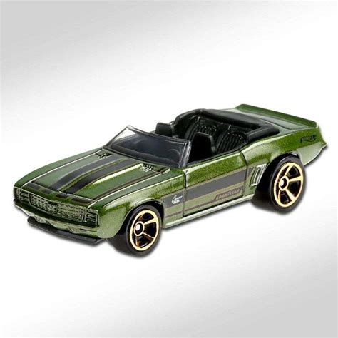 Hot Wheels | '69 Camaro convertible green metallic | scale64