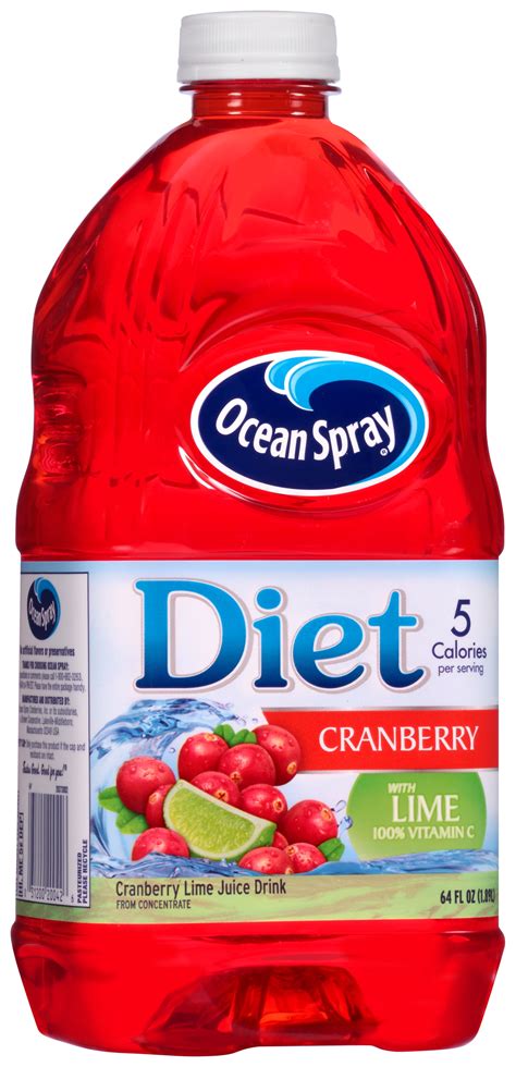 Ocean Spray Diet Cranberry with Lime Juice Drink, 64 Fl. Oz. - Walmart.com