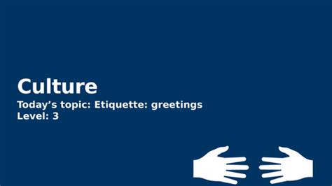 Etiquette when Greeting | Teaching Resources