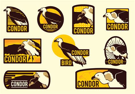 Condor Vector Labels 130725 Vector Art at Vecteezy