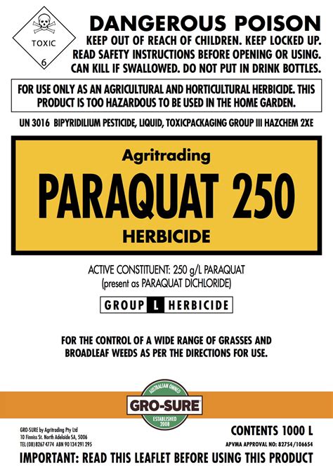 30 Paraquat Herbicide Label - Labels Design Ideas 2020