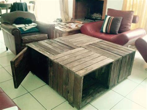 Crate Pallet Coffee Table + Pallet Sofa – 101 Pallets